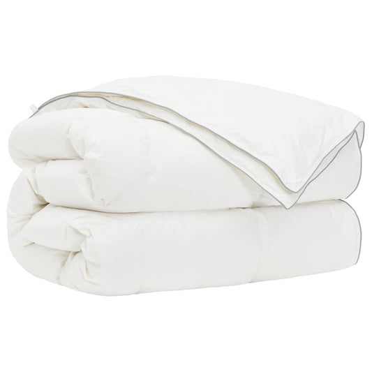 Duvet FULDA 4 Seasons 310 GSM 90% Goose Down White 135 cm 200 cm