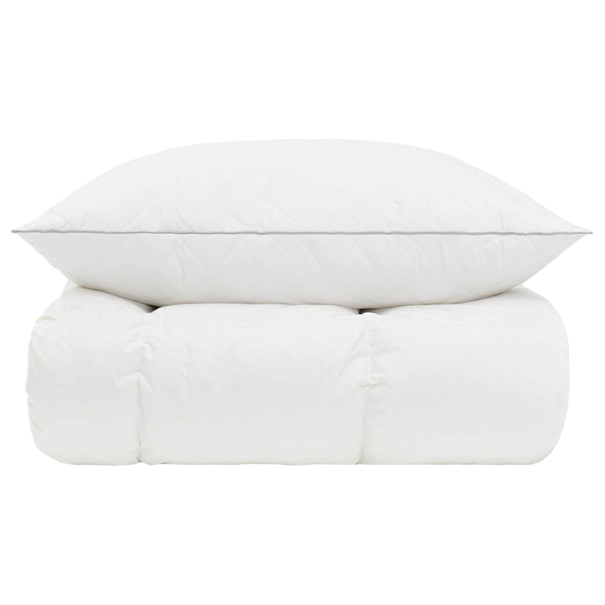 vidaXL 90% Goose Down Duvet Set FULDA 2 pcs 135 x 200 cm Winter White 6