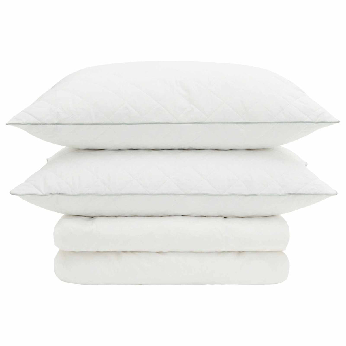 vidaXL 90% Goose Down Duvet Set FULDA 3 pcs 220 x 260 cm Summer White 6