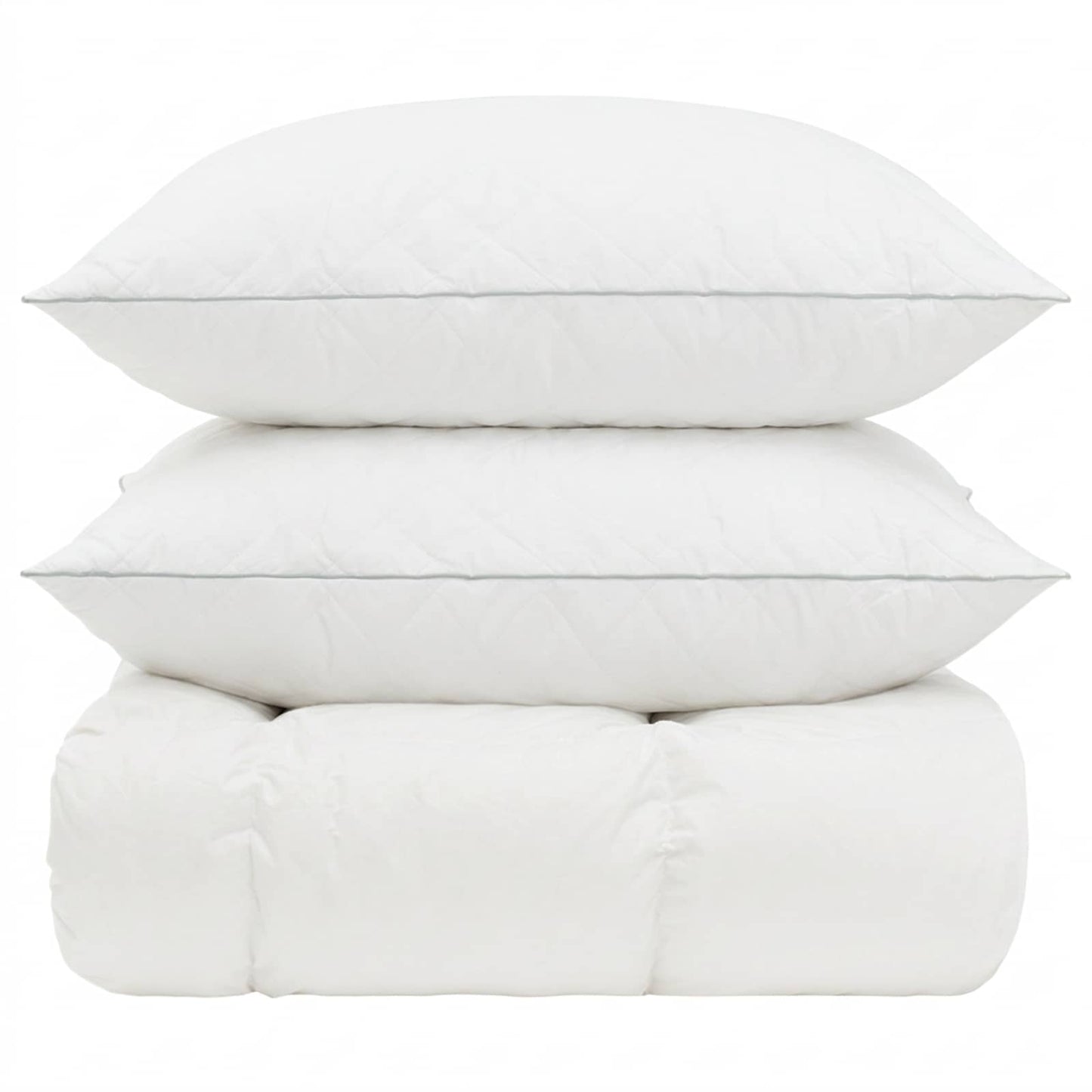 vidaXL 90% Goose Down Duvet Set FULDA 3 pcs 135 x 220 cm All Seasons 6