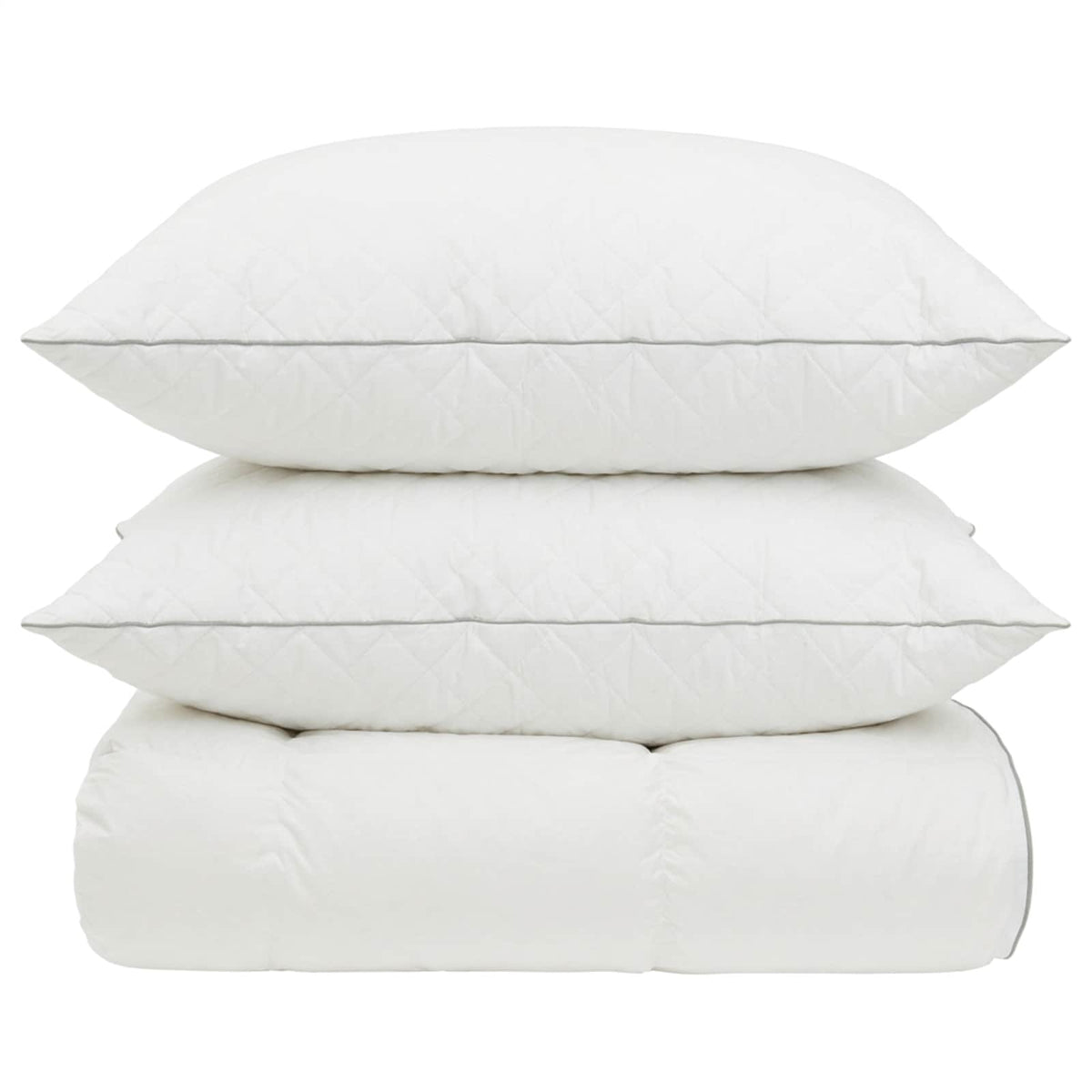 vidaXL 90% Goose Down Duvet Set FULDA 3 pcs 135 x 220 cm All Seasons 6