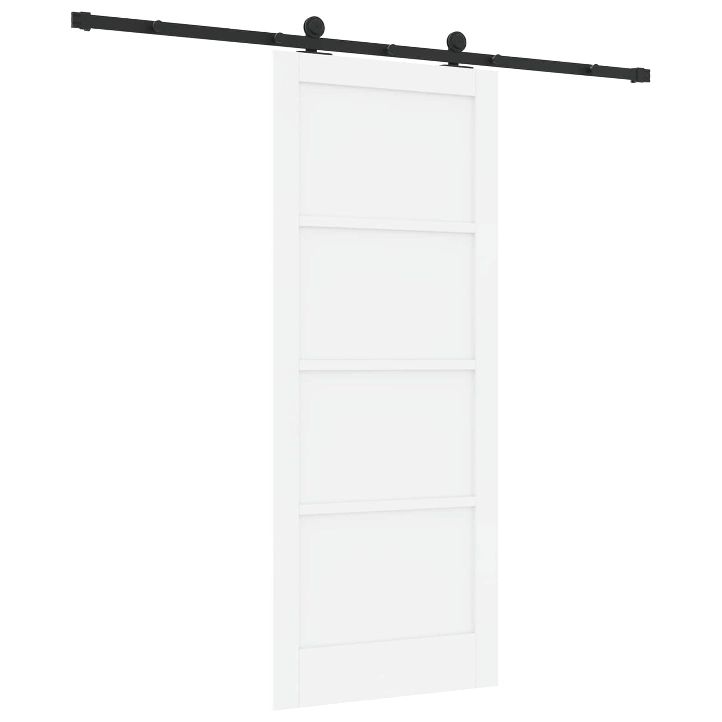 vidaXL Sliding Door ORKDAL 83 x 202 cm Solid Pine Wood White 6