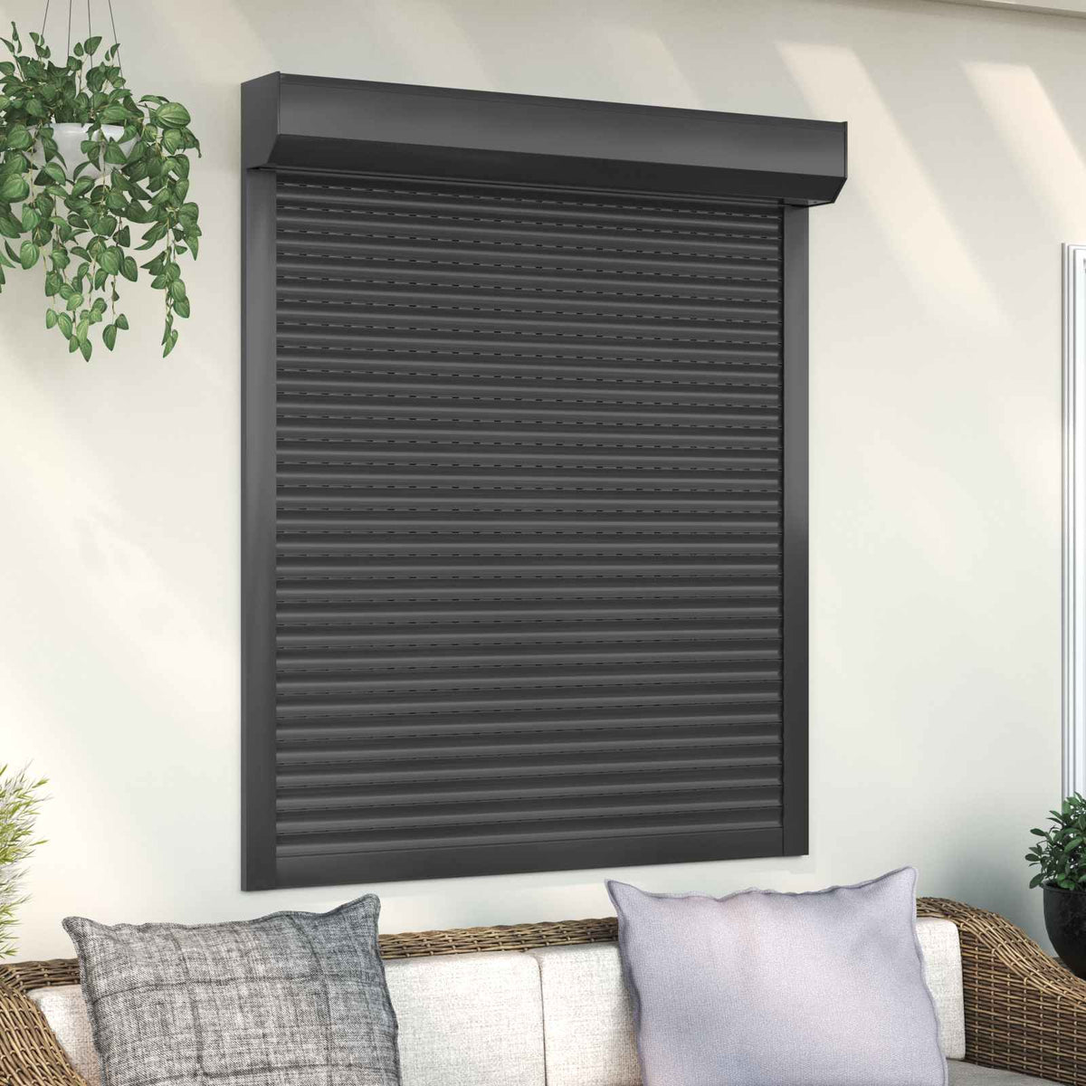 vidaXL Roller Shutter Manual Anthracite