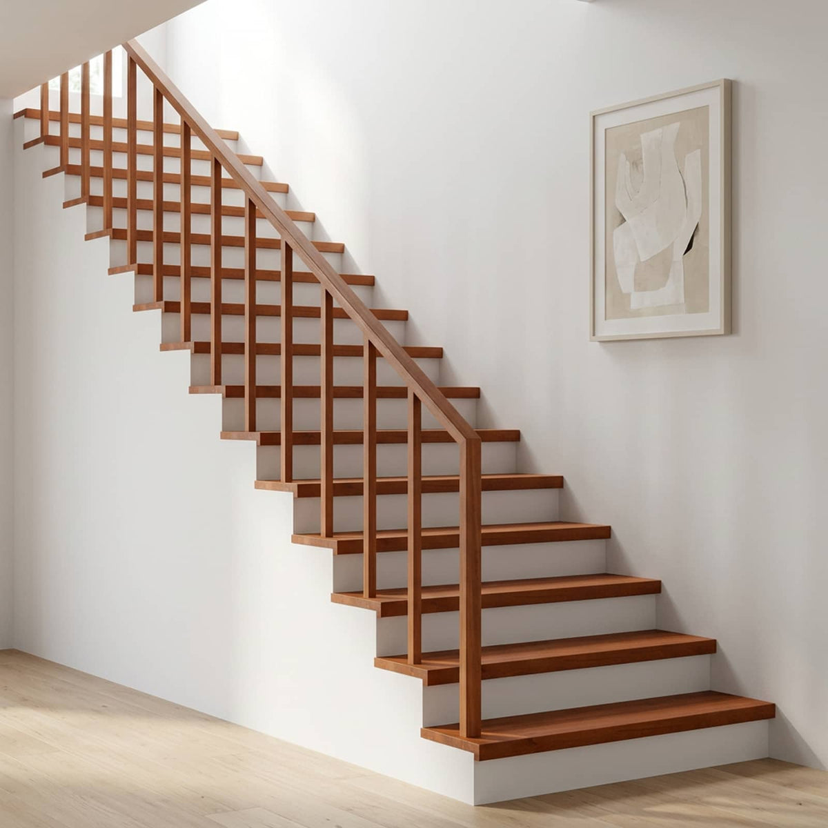 vidaXL Stair Treads Solid Beech Wood Depth 30 cm 4 pcs Brown