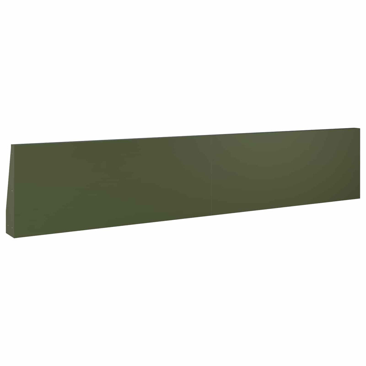 vidaXL Retaining Wall 6 pcs 100 x 12 x 40 cm Steel Olive Green 6