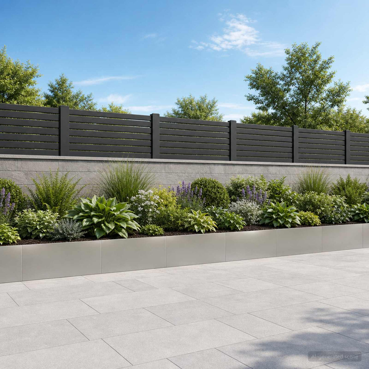 vidaXL Retaining Wall 100 x 12 x 40 cm Steel 6 pcs
