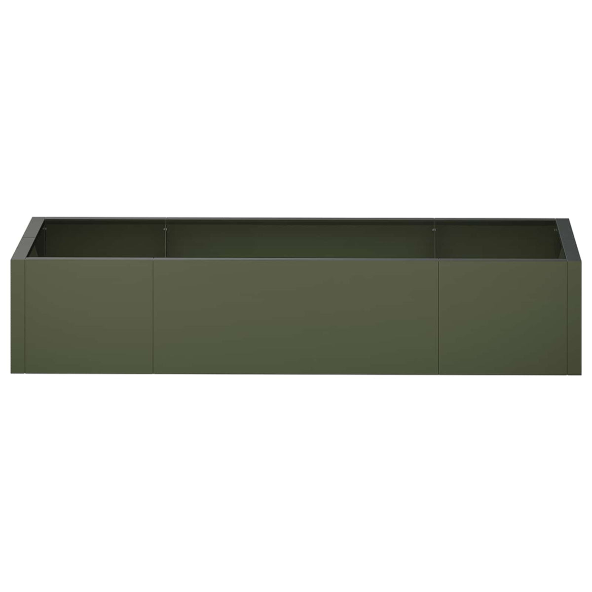 vidaXL Retaining Wall 6 pcs 200 x 100 x 30 cm Steel Olive Green 6