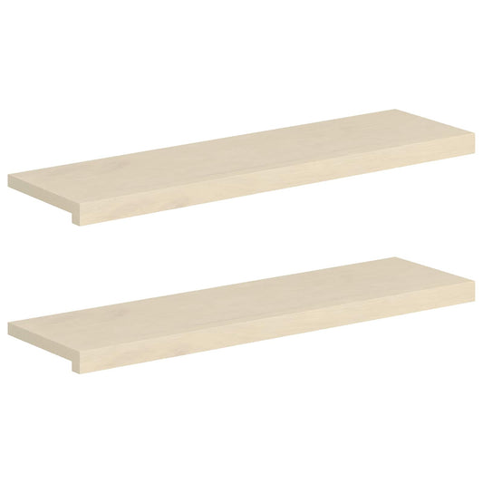 Stair Tread Solid Oak Wood Depth 30 cm 2 pcs White 90 cm