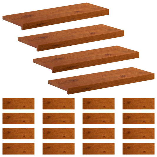 Stair Tread Solid Oak Wood Depth 30 cm 20 pcs Brown 80 cm