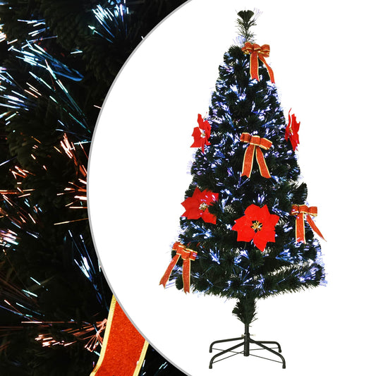 Fiber Optic Christmas Tree 12 LEDs Multicolour PVC 120 cm