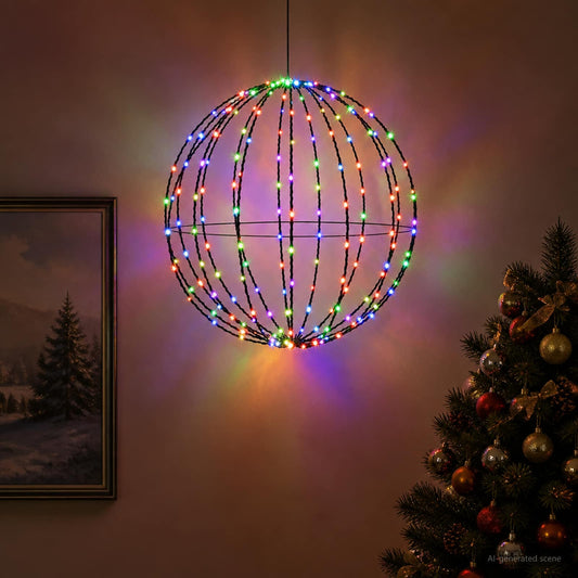 Christmas Finial Light 96 LEDs Diameter 30 x 32 cm 40 cm RGB
