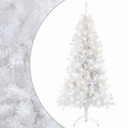 vidaXL Artificial Hinged Christmas Tree 150 cm 150 LEDs Warm White 2