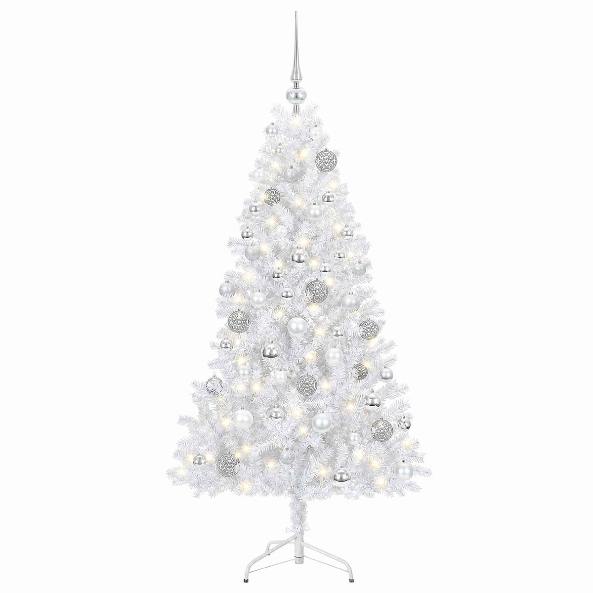 vidaXL Artificial Christmas Tree with Bauble 240 cm 300 LEDs 4