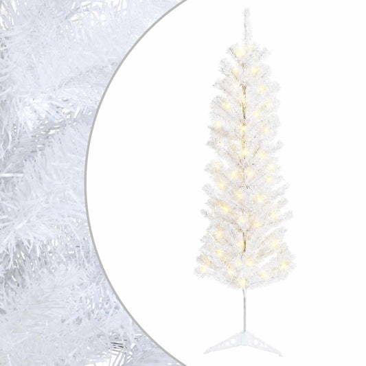 Artificial Slim Christmas Tree with Bauble 150 LEDs 150 cm with LEDs