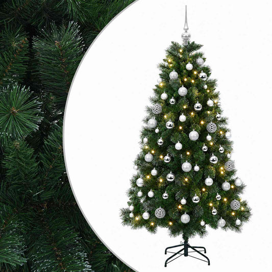 vidaXL Artificial Christmas Tree with Bauble 240 cm 300 LEDs 2
