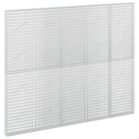 vidaXL Gabion with 3.5 mm Wire and 5x2.5 cm Mesh 250x10x200 cm 2
