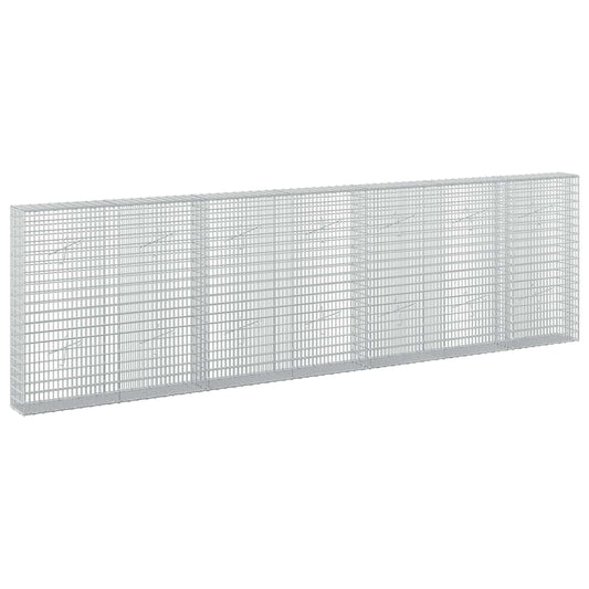 vidaXL Gabion with 3.5 mm Wire and 5x2.5 cm Mesh 350x20x100 cm 2
