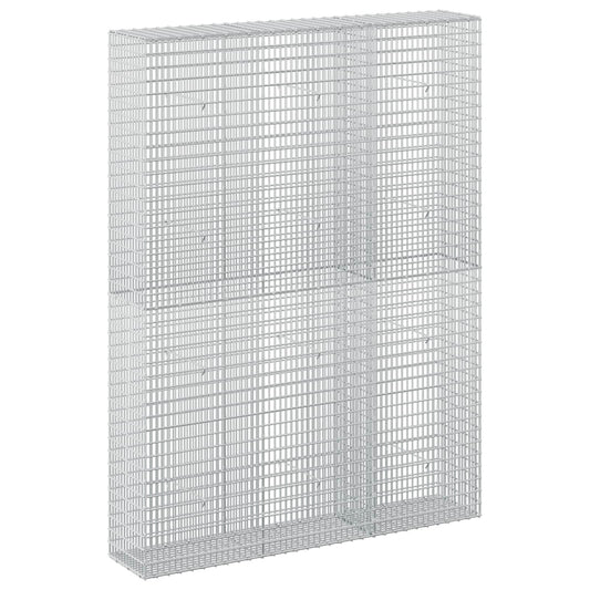 vidaXL Gabion with 3.5 mm Wire and 5x2.5 cm Mesh 150x30x200 cm 2