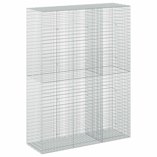 vidaXL Gabion with 3.5 mm Wire and 5x2.5 cm Mesh 150x50x200 cm 2