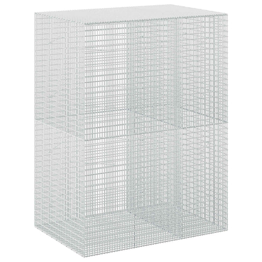 vidaXL Gabion with 3.5 mm Wire and 5x2.5 cm Mesh 150x100x200 cm 2