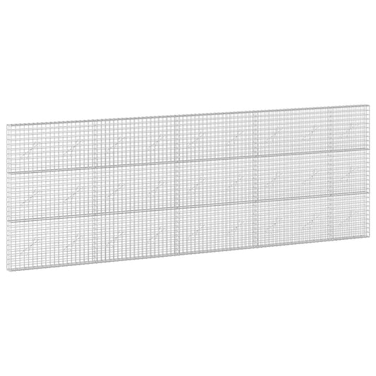 vidaXL Gabion with 3.5 mm Wire and 5x5 cm Mesh 450x10x150 cm 2