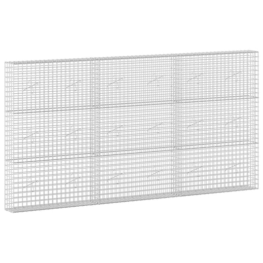 vidaXL Gabion with 3.5 mm Wire and 5x5 cm Mesh 300x20x150 cm 2