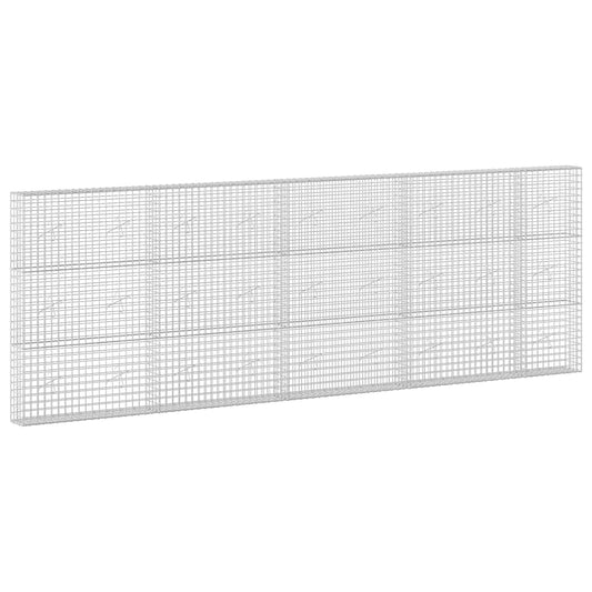 vidaXL Gabion with 3.5 mm Wire and 5x5 cm Mesh 450x20x150 cm 2