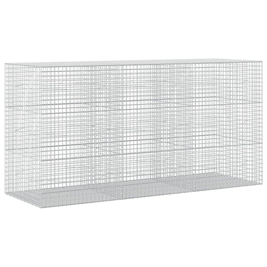 vidaXL Gabion with 3.5 mm Wire and 5x5 cm Mesh 300x100x150 cm 2