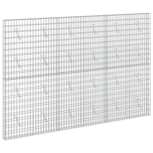 vidaXL Gabion with 3.5 mm Wire and 5x10 cm Mesh 300x10x200 cm 2