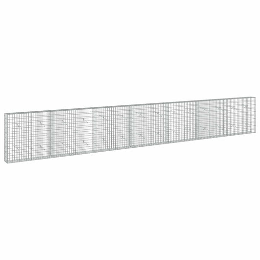 vidaXL Gabion with 3.5 mm Wire and 5x10 cm Mesh 700x20x100 cm 2
