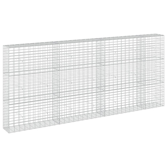 vidaXL Gabion with 3.5 mm Wire and 5x10 cm Mesh 350x30x150 cm 2