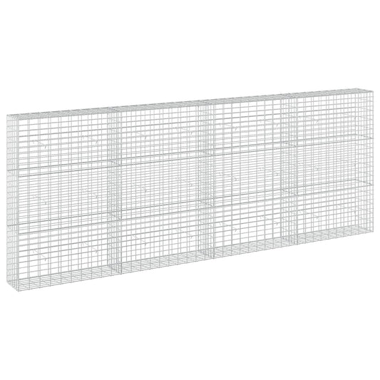 vidaXL Gabion with 3.5 mm Wire and 5x10 cm Mesh 400x30x150 cm 2