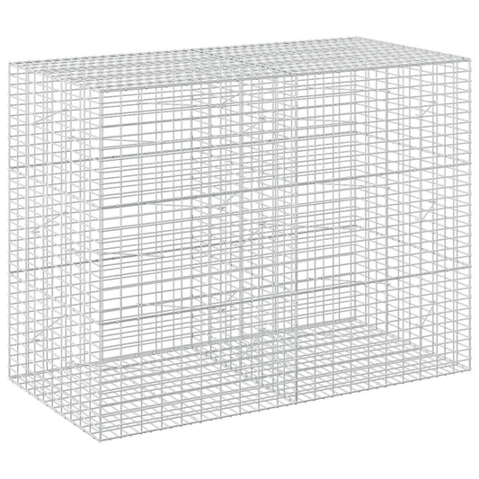 vidaXL Gabion with 3.5 mm Wire and 5x10 cm Mesh 200x100x150 cm 2