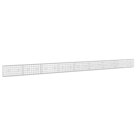 vidaXL Gabion with 3.5 mm Wire and 10x10 cm Mesh 850x20x50 cm 2