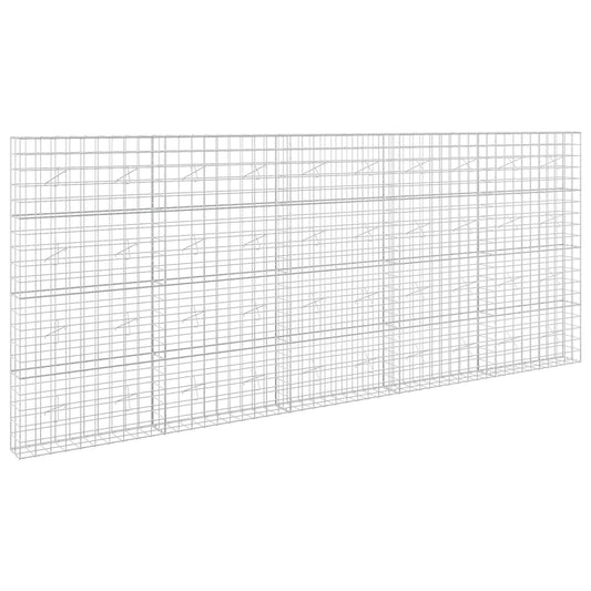 vidaXL Gabion with 3.5 mm Wire and 10x10 cm Mesh 500x20x200 cm 2