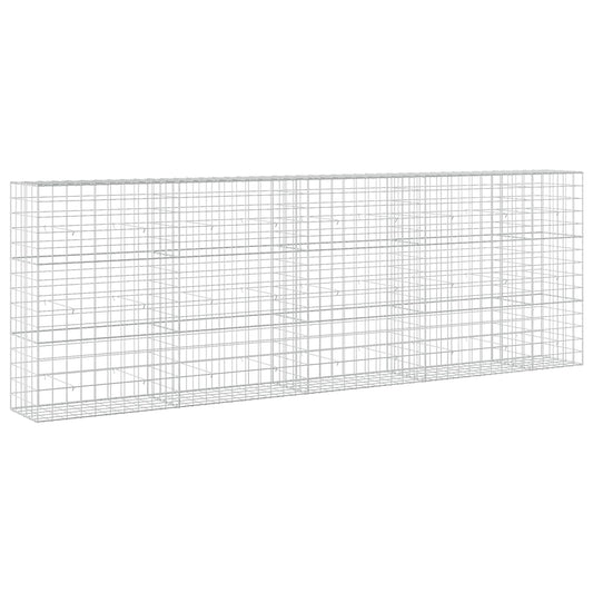 vidaXL Gabion with 3.5 mm Wire and 10x10 cm Mesh 450x50x150 cm 2