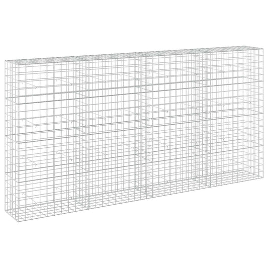 vidaXL Gabion with 3.5 mm Wire and 10x10 cm Mesh 400x50x200 cm 2