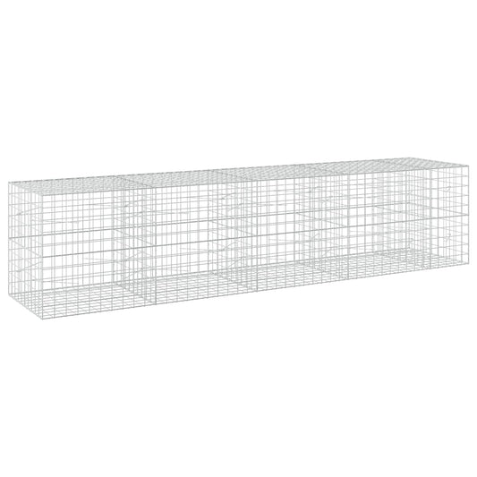 vidaXL Gabion with 3.5 mm Wire and 10x10 cm Mesh 450x100x100 cm 2