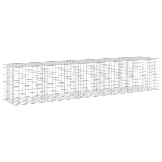 vidaXL Gabion with 3.5 mm Wire and 10x10 cm Mesh 500x100x100 cm 2