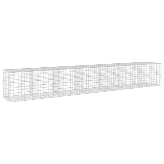 vidaXL Gabion with 3.5 mm Wire and 10x10 cm Mesh 700x100x100 cm 2