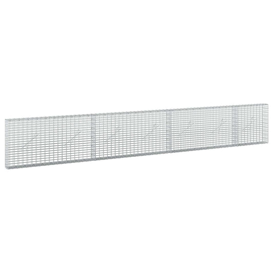 vidaXL Gabion with 5 mm Wire and 5x2.5 cm Mesh 350x10x50 cm 2