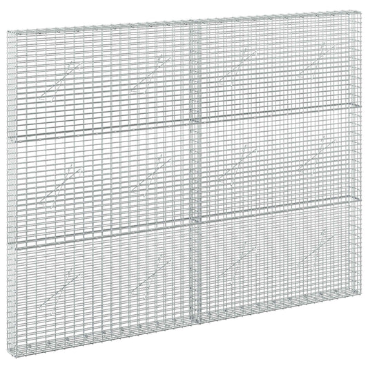 vidaXL Gabion with 5 mm Wire and 5x2.5 cm Mesh 200x10x150 cm 2