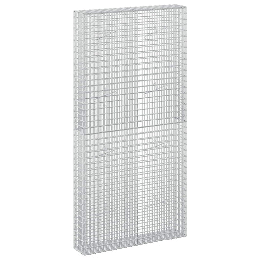 vidaXL Gabion with 5 mm Wire and 5x2.5 cm Mesh 100x20x200 cm 2