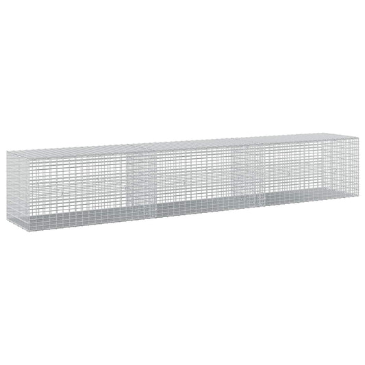 vidaXL Gabion with 5 mm Wire and 5x2.5 cm Mesh 300x50x50 cm 2