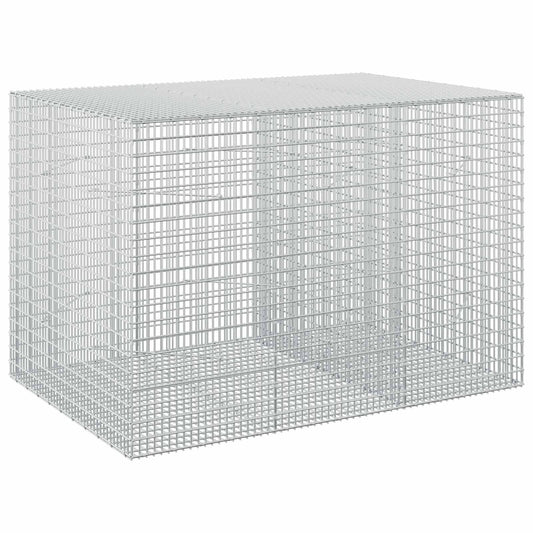 vidaXL Gabion with 5 mm Wire and 5x2.5 cm Mesh 150x100x100 cm 2