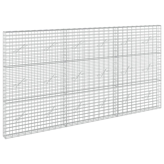 vidaXL Gabion with 5 mm Wire and 5x10 cm Mesh 300x10x150 cm 2