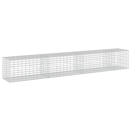 vidaXL Gabion with 5 mm Wire and 5x10 cm Mesh 350x50x50 cm 2