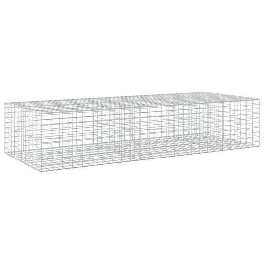 vidaXL Gabion with 5 mm Wire and 5x10 cm Mesh 250x100x50 cm 2