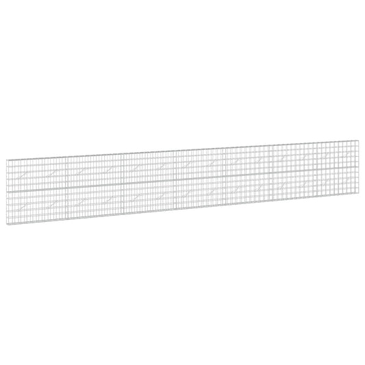vidaXL Gabion with 5 mm Wire and 10x10 cm Mesh 700x10x100 cm 2