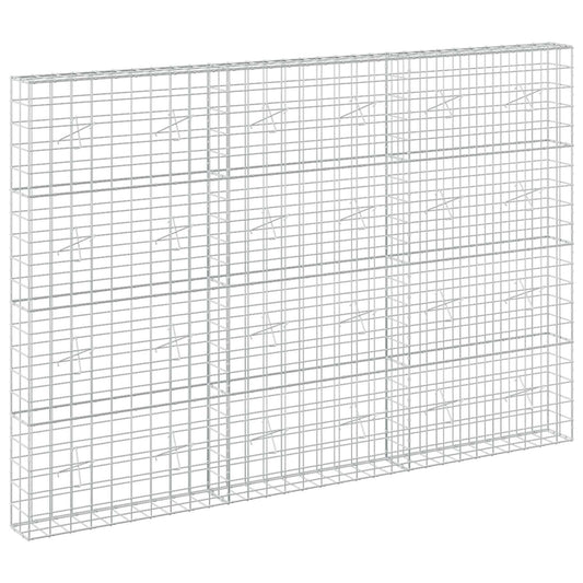 vidaXL Gabion with 5 mm Wire and 10x10 cm Mesh 300x20x200 cm 2
